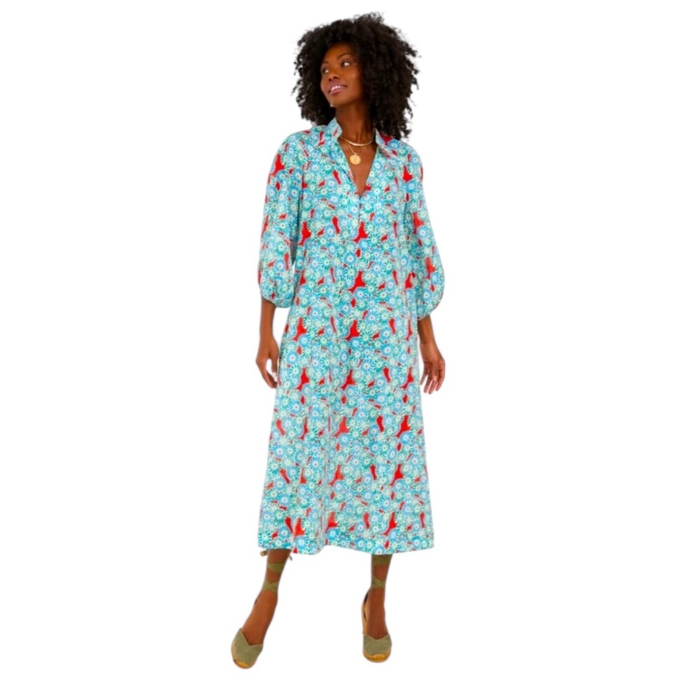 Tuckernuck Poppy Bloom Maryse Caftan. XS. NWT.